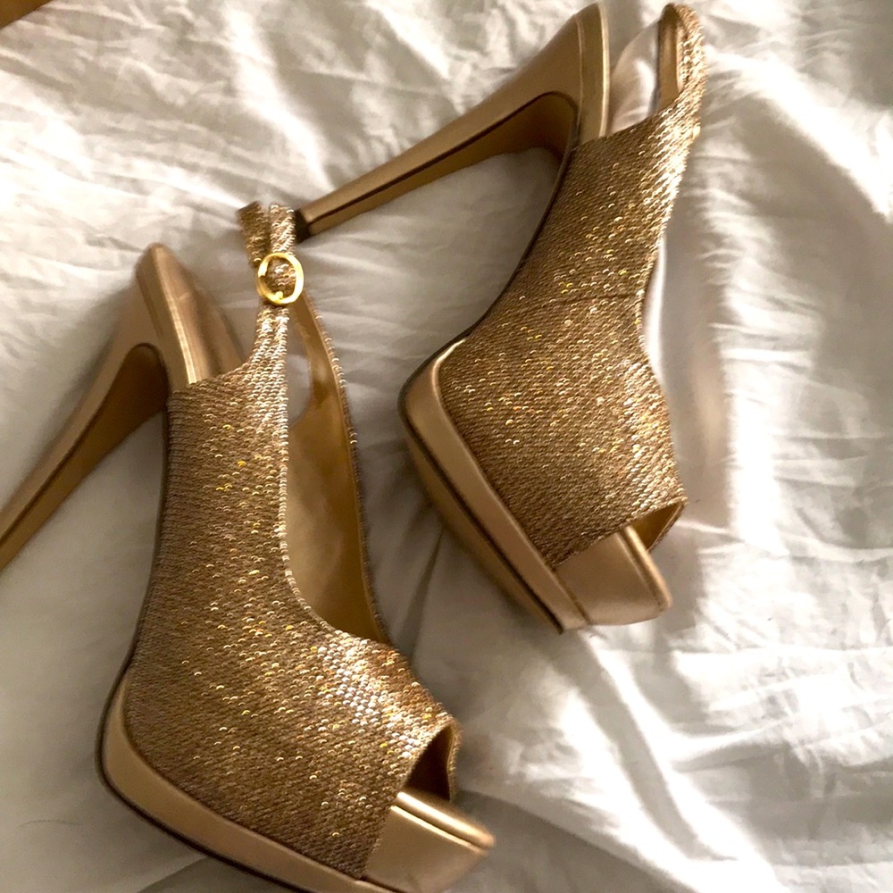 Gold heels